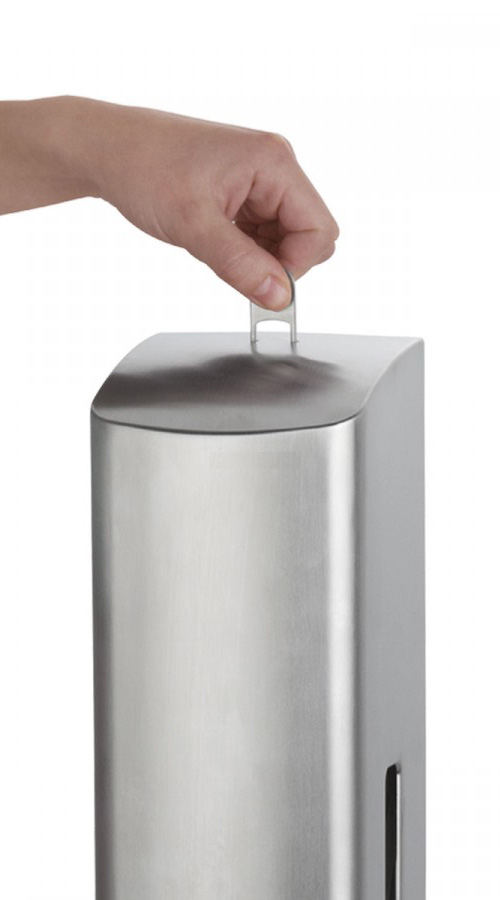 Toilettenpapierspender für 2 Haushaltrollen aus Edelstahl 